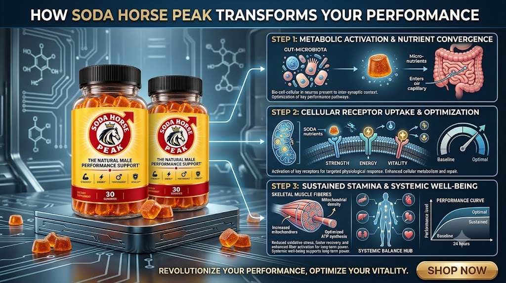 How Soda Horse Peak works: metabolic activation, cellular receptor uptake, sustained stamina