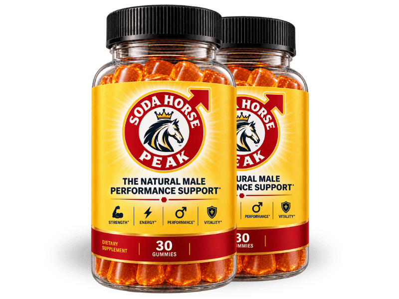Soda Horse Peak male performance gummies bottle